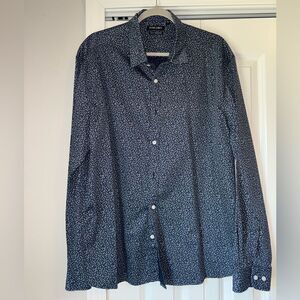 Stitch Note Men's Blue Dress Shirt Size 2XL